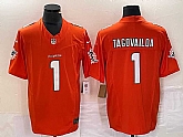 Men's Miami Dolphins #1 Tua Tagovailoa Orange 2023 FUSE Vapor Stitched Jersey,baseball caps,new era cap wholesale,wholesale hats
